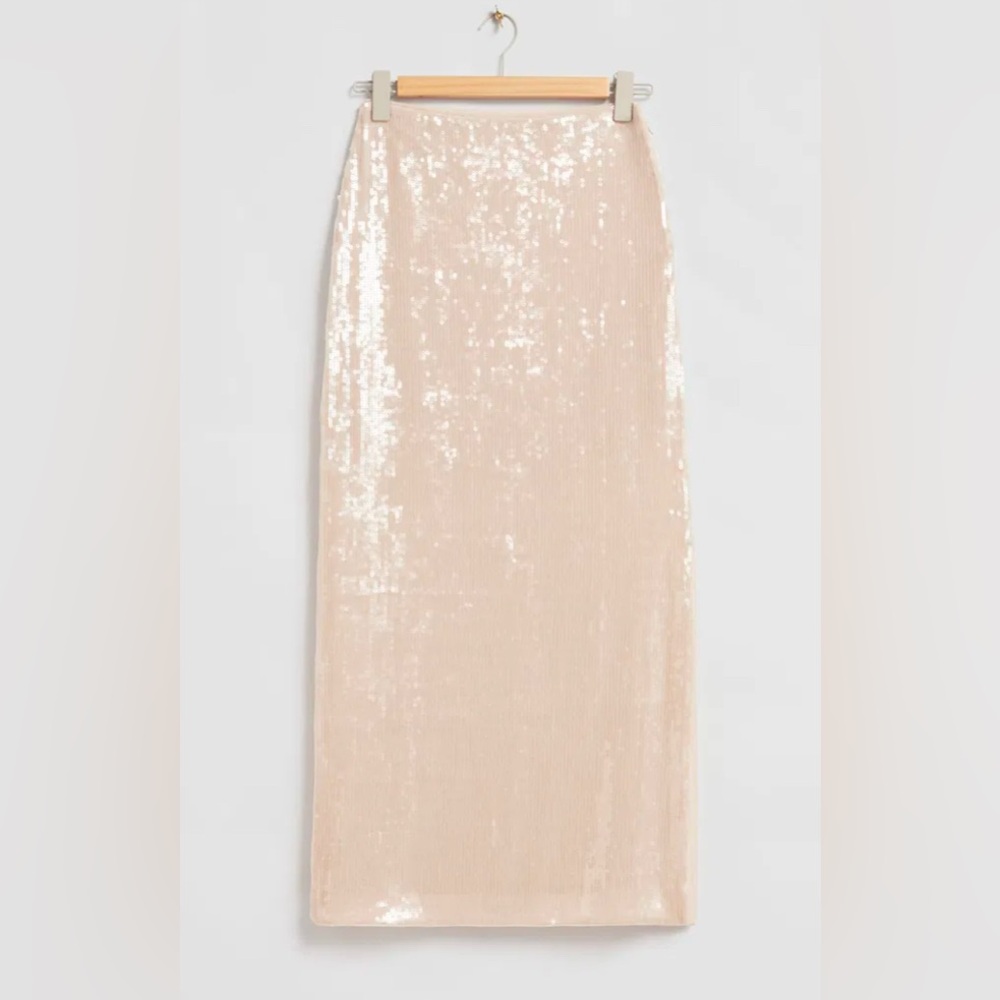 & OTHER STORIES Sequin Maxi Skirt size 8